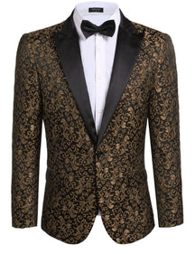 Coofandy Floral Party Tuxedo (US Only) Blazer coofandy Coffee XS 