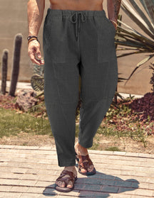 Coofandy Linen Style Beach Pants (US Only) Pants coofandy Dark Grey S 