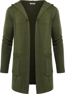 Lightweight Knitted Cardigan Sweaters with Pockets (US Only) Coat COOFANDY Store Army Green S 