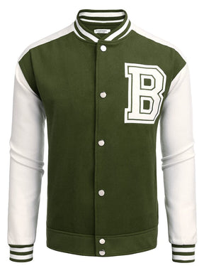 Stylish Letter Baseball Varsity Jackets (US Only) Jackets coofandy 