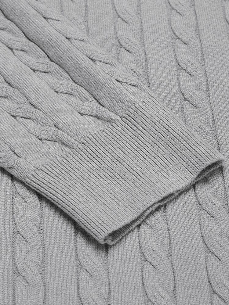 Classic Cable Knitted Pullover Sweater coofandy