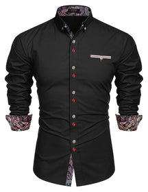Coofandy Dress Button Down Shirts (US Only) Shirts coofandy Black S 
