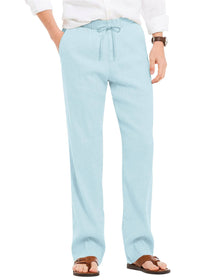Coofandy Linen Style Beach Yoga Trousers (US Only) Pants coofandy Light blue S 