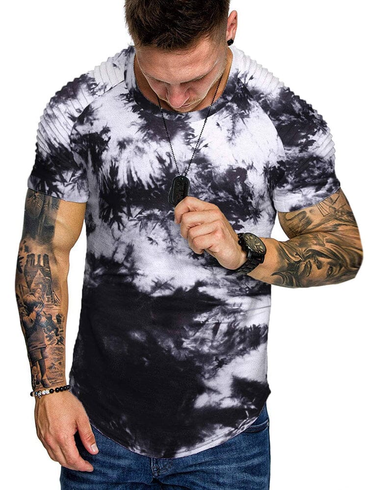 Coofandy Muscle Tie-dye Gym T-shirt (US Only) T-Shirt coofandy 