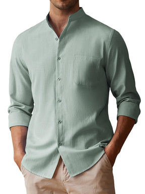 Leisure Soft 100% Cotton Shirt (US Only) Shirts coofandy Green S 