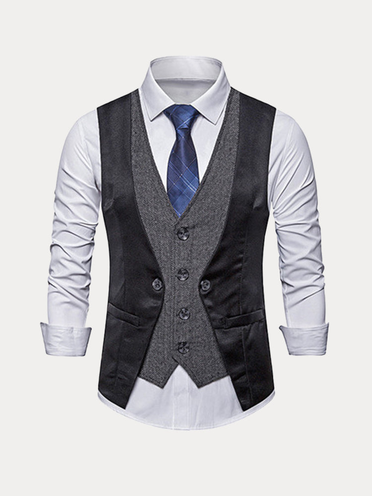 Stylish Fake Two-Piece Suit Vest