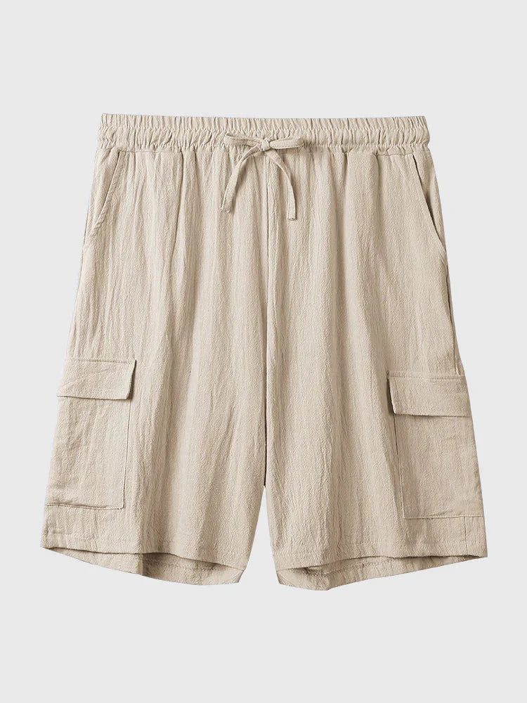 Coofandy Vacation Cotton Short with Pockets coofandystore Khaki M 