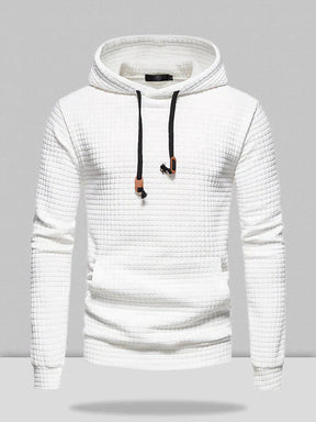 Coofandy pullover jacquard hoodie Hoodies coofandystore White S 