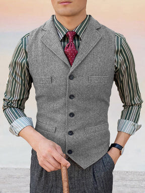 Classic Lapel Suit Vest