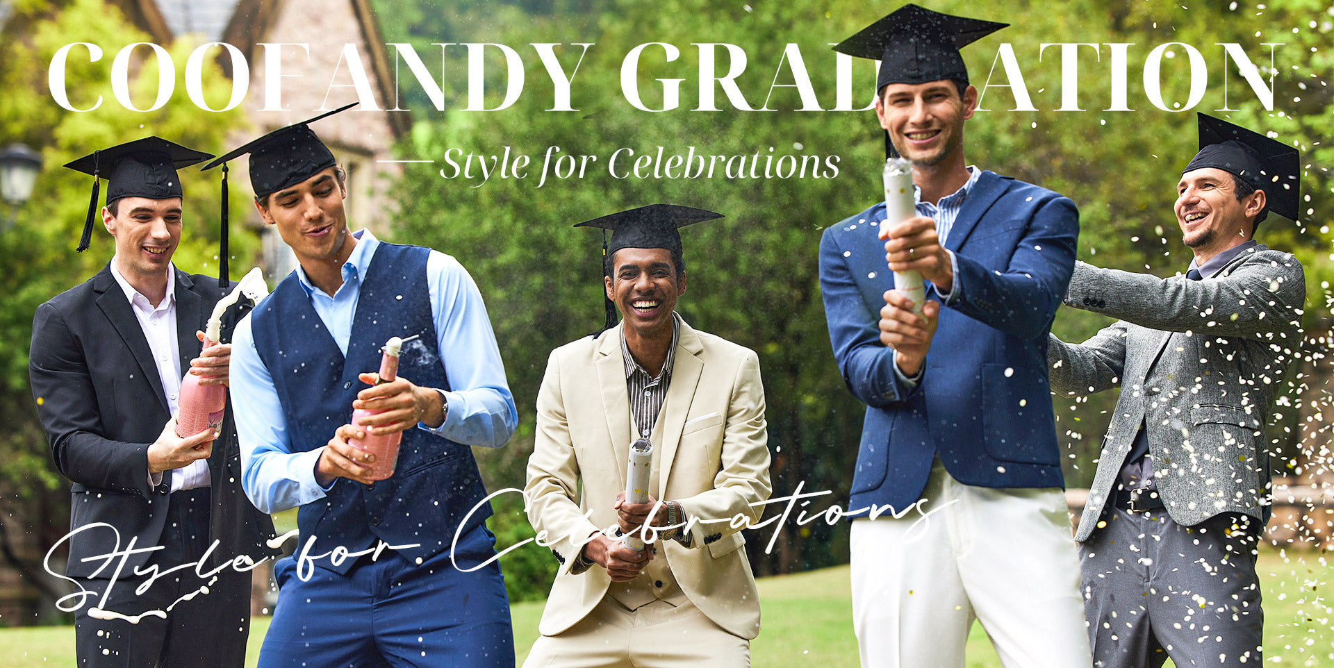 COOFANDY Style for Celebrations - Graduation