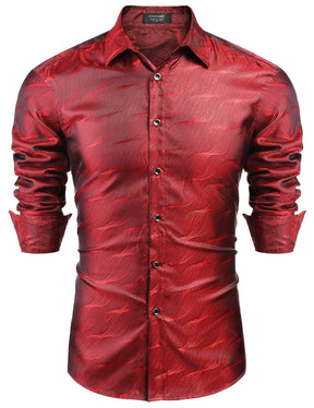 Coofandy Luxury Dress Shirt (US Only) Shirts coofandy red S 