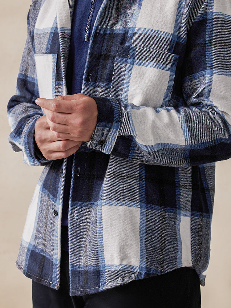 Comfy 100% Cotton Flannel Plaid Shirt