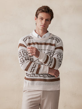 Stylish Retro Pullover Sweater