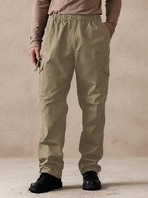 Casual 100% Cotton Multi Pockets Pants