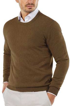 COOFANDY Men's Crew Neck Sweater Slim Fit Lightweight Sweatshirts Knitted Pullover for Casual Or Dressy Wear
