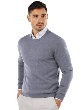 COOFANDY Men's Crew Neck Sweater Slim Fit Lightweight Sweatshirts Knitted Pullover for Casual Or Dressy Wear