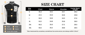 COOFANDY Men's Varsity Jacket Wool Blend Letterman Bomber Jacket Baseball Lightweight Jacket