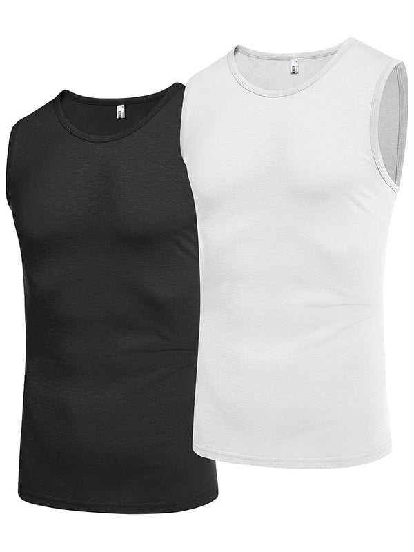Casual Soft 2-Pack Gym Tank Top Tank Tops coofandy 
