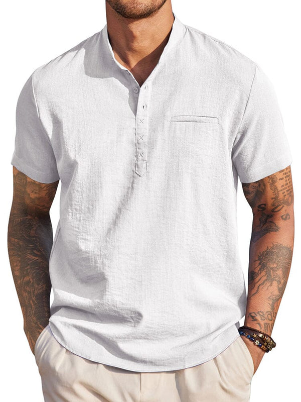 Classic Comfy Summer Henley Shirt (US Only)