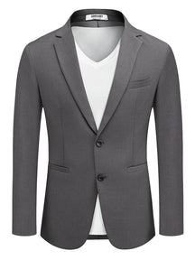 Business Casual Lightweight Blazer Jacket (US Only) Blazer coofandy Dark Grey S 