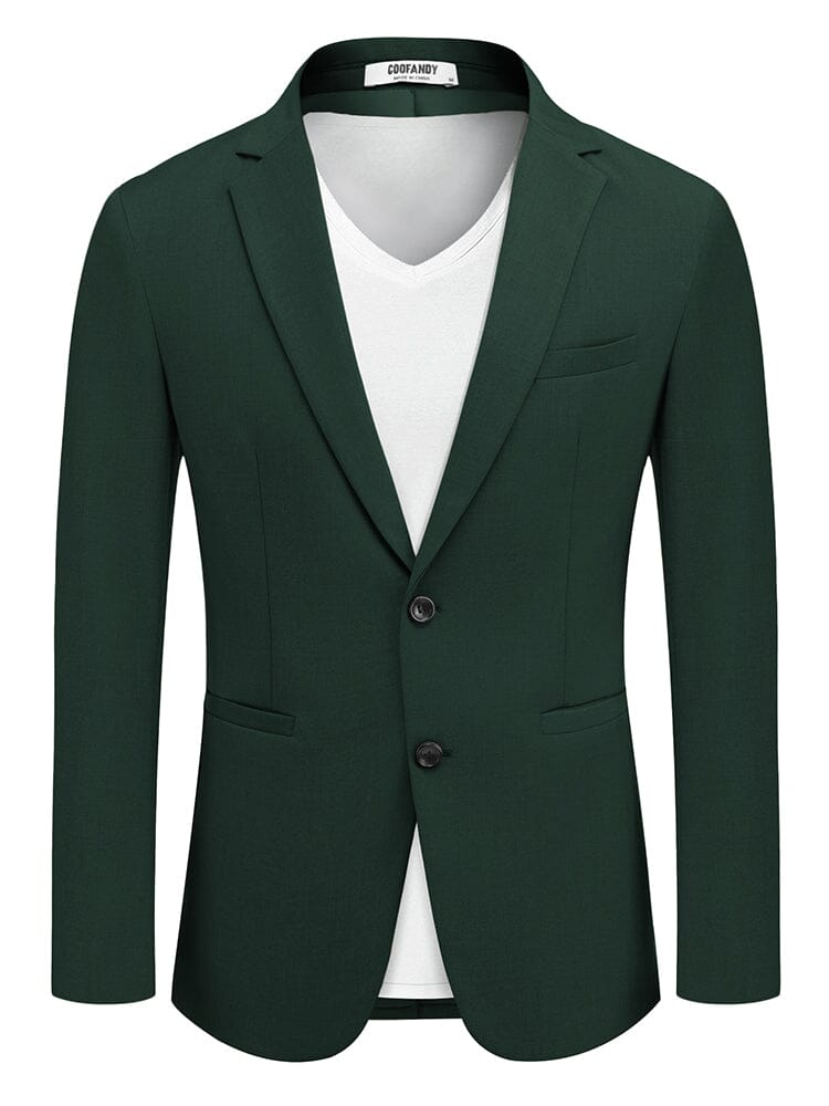 Business Casual Lightweight Blazer Jacket (US Only) Blazer coofandy Dark Green S 
