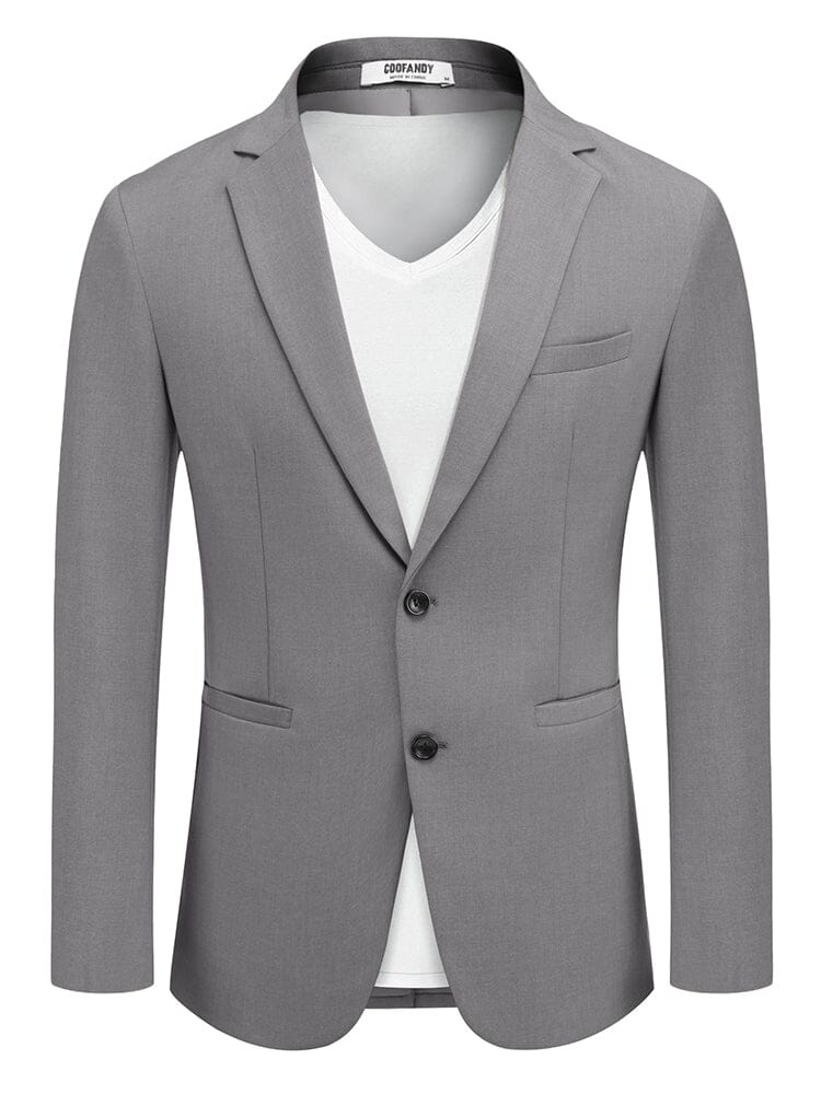 Business Casual Lightweight Blazer Jacket (US Only) Blazer coofandy Light Grey S 