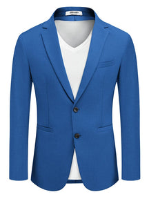 Business Casual Lightweight Blazer Jacket (US Only) Blazer coofandy Royal Blue S 