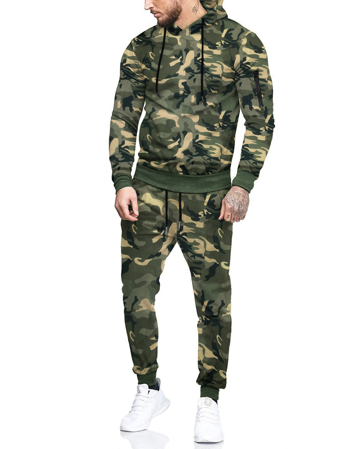 COOFANDY Men's Tracksuit 2 Piece Hooded Athletic Sweatsuits Casual Running Jogging Sport Suit Sets