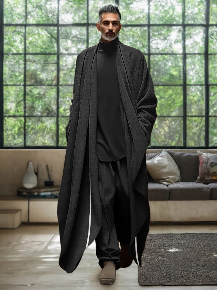 Stylish Soft 3-Piece Outfits Sets coofandy Black M 