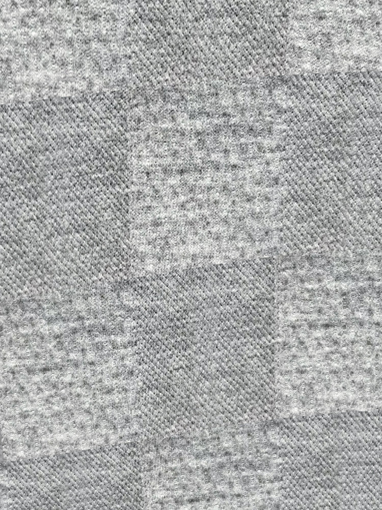 Casual Plaid Knit T-shirt Set