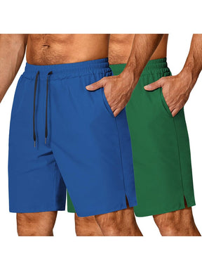 Athletic 2 Pack Workout Shorts (US Only) Shorts coofandy Blue/Green S 