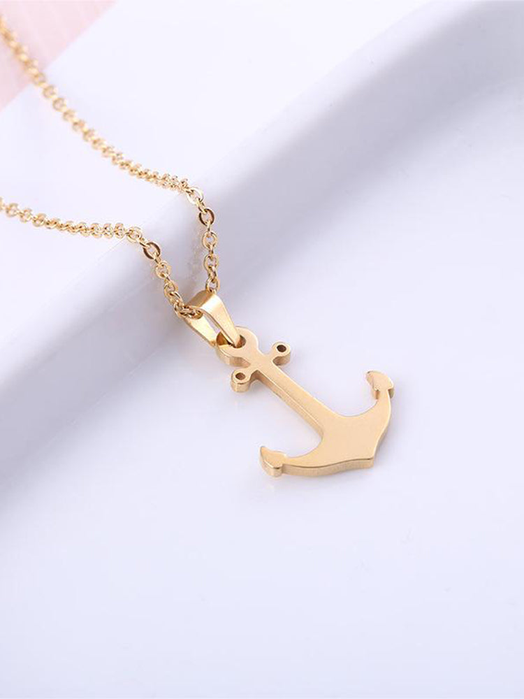 Unique Anchor Pendant with Chain