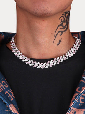 Cuban Link Chain Rhinestone Necklace