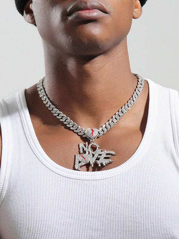 Cuban Link Chain Necklace with Pendant
