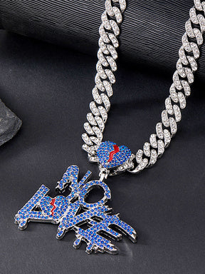 Cuban Link Chain Necklace with Pendant