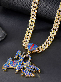 Cuban Link Chain Necklace with Pendant