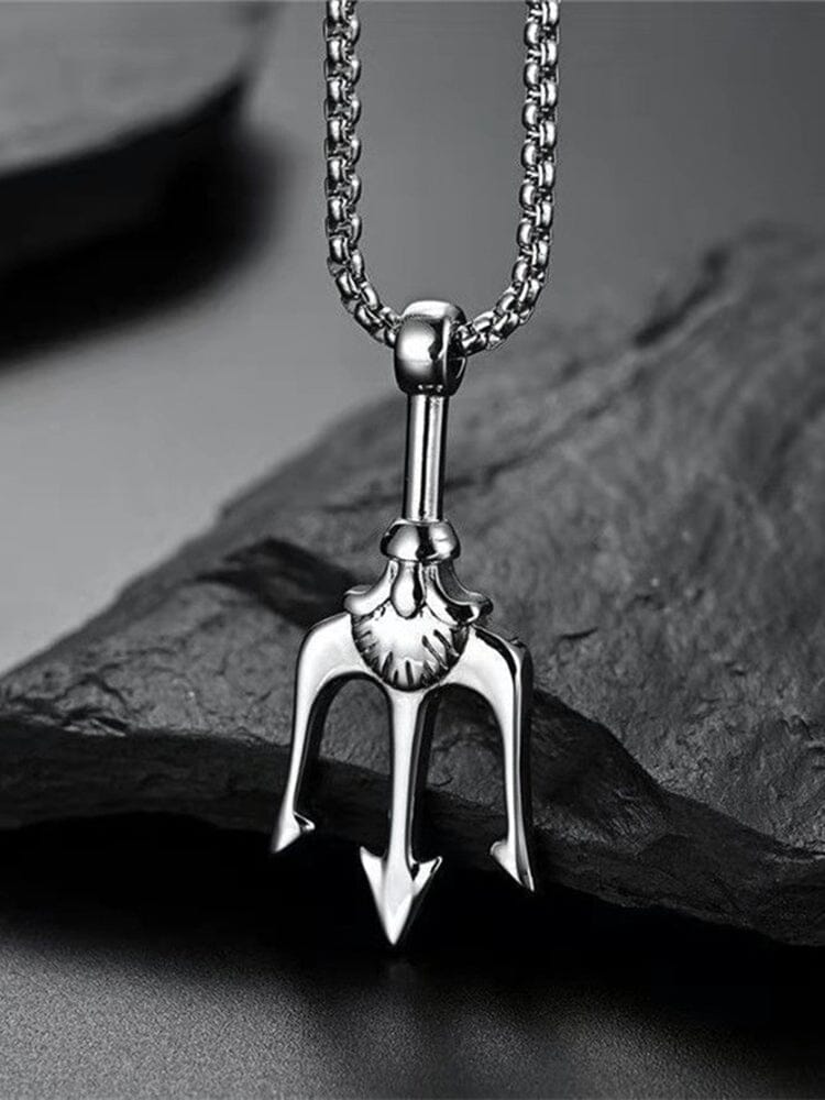 Classic Trident Pendant Necklace Necklace coofandy 