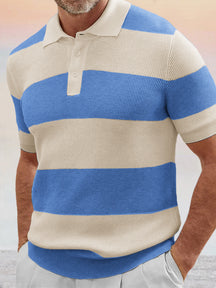 Striped Short Sleeve Polo Shirts