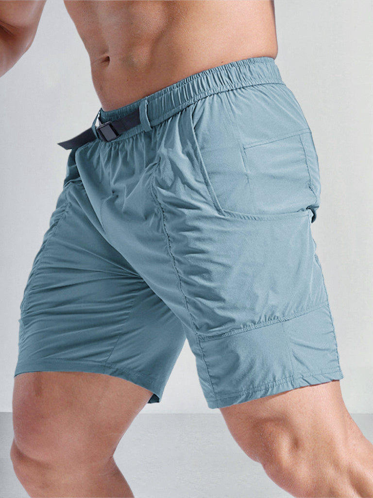 Lightweight Elastic Waist Gym Shorts