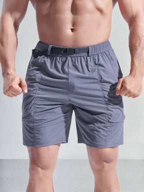 Lightweight Elastic Waist Gym Shorts