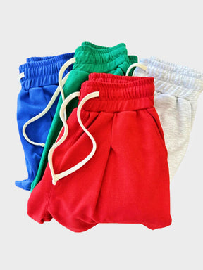 Casual Cotton Solid Color Shorts