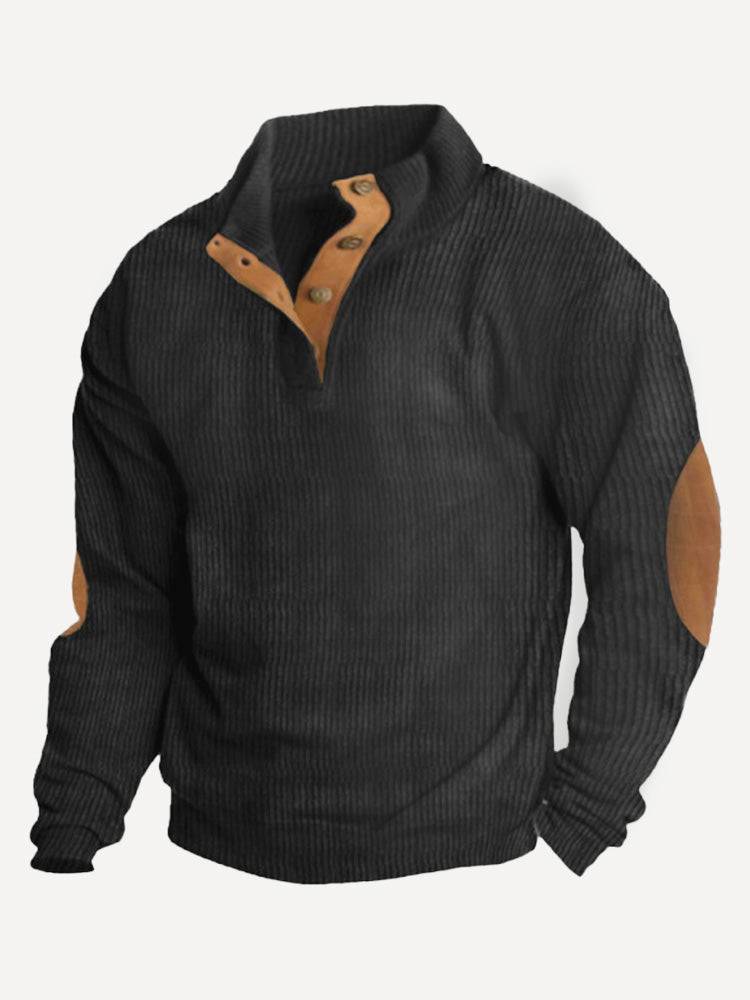 Casual Corduroy Pullover Sweatshirt