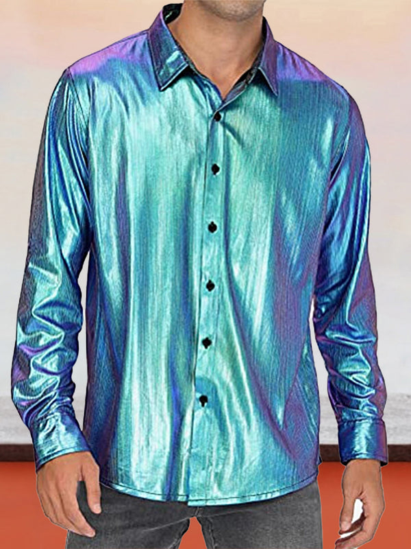 Casual Luxury Shiny Shirt