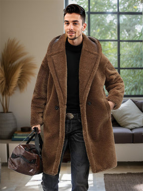 Stylish Thermal Fleece Hooded Coat