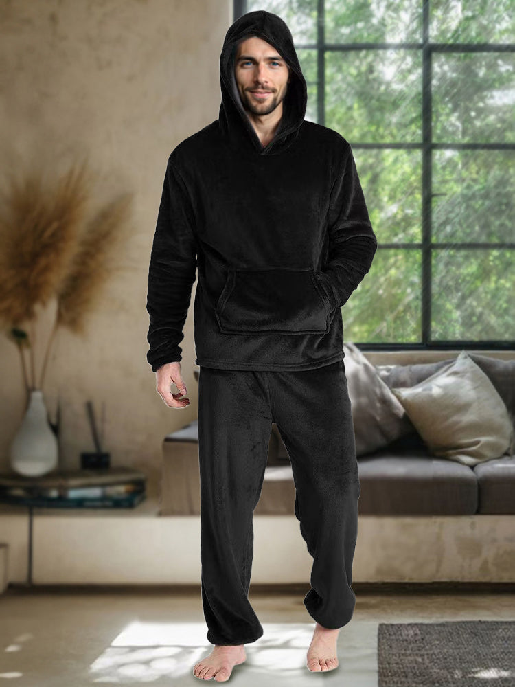 Cozy Thermal Fleece Hooded Set