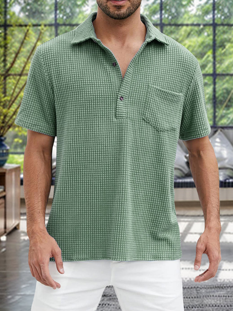 Leisure Soft Plaid Texture Shirt