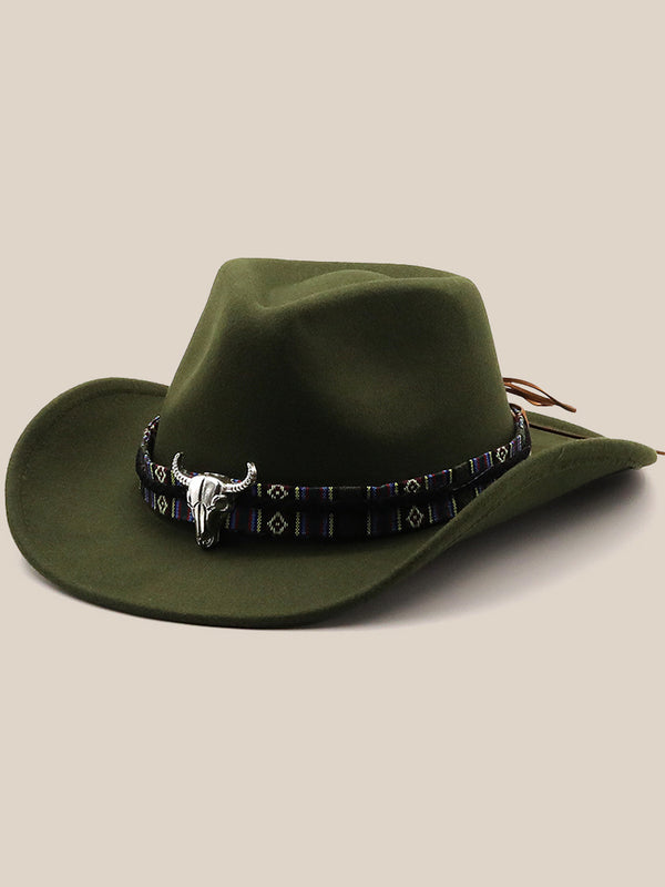 Classic 100% Wool Cowboy Hat