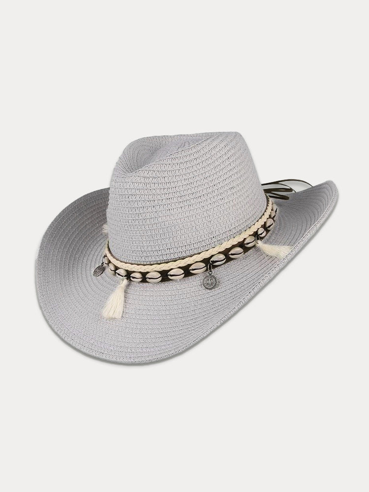 Stylish Wide Brim Woven Straw Hat