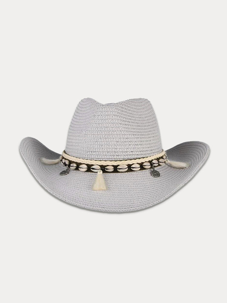 Stylish Wide Brim Woven Straw Hat