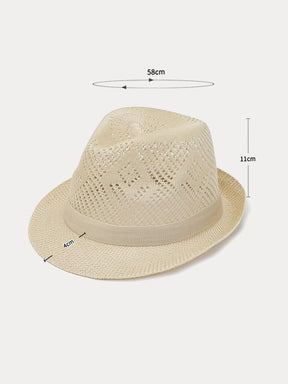 Foldable Breathable Mesh Fedora Hat